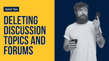 Deleting Discussion Topics and Forums