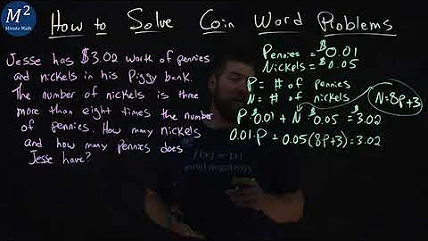 How to Solve Coin Word Problems | Minute Math