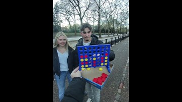 Playing random people at connect 4 #connect4 #game #public