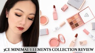 3CE MINIMAL ELEMENTS COLLECTION FULL REVIEW | Overtake Palette, Lip Color, Face Blush!
