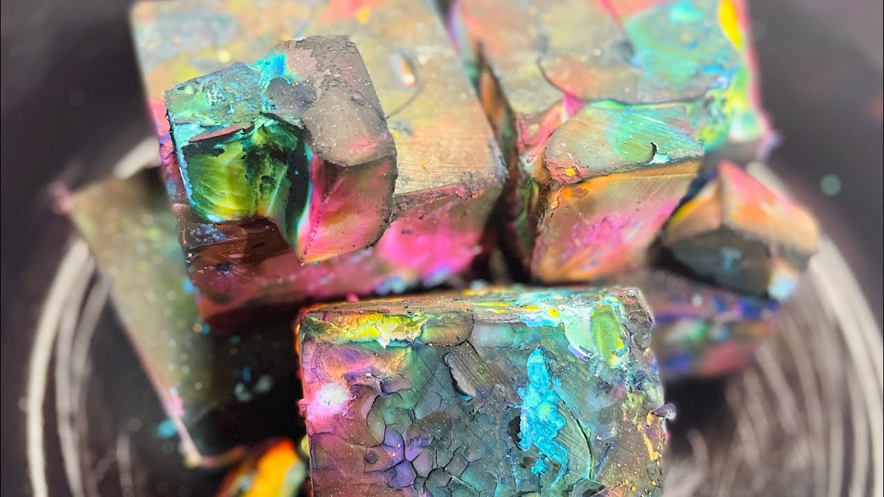 ASMR Best of Crispy Dyed Gym Chalk Crushes | Part One | Satisfying ...