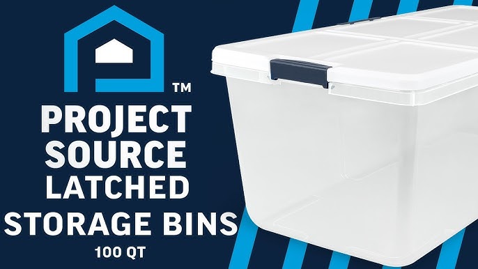 Project Source 25 Gal (100 Qt) Latched Storage Bin - Product Video