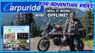 CARPURIDE W702 FOR MOTORCYCLE CAMPING  & TOURING | OFFROAD GPS | BACK COUNTRY DISCOVERY ROUTES