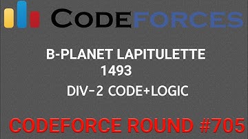 #Codeforces round #705 div 2 #1493 #B-Planet Lapituletti #code+logic solution