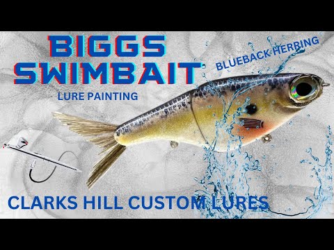Lure Painting: Biggs Swimbait in Alternative Blueback Herring