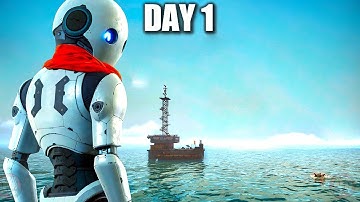 Day 1 in This Ocean World Craft Rebuild Survival Game - The Last Caretaker