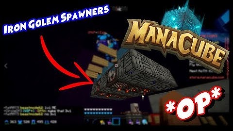 INSANE OP IRON GOLEM SPAWNER RAID! | Manacube Factions | Minecraft Factions pvp