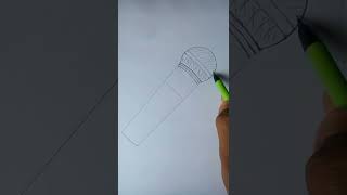 How to draw a microphone || #Microphonedrawing #shorts #drawingtutorial #drawing #microphone #mic