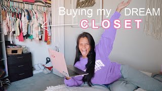 buying my DREAM CLOSET *try on haul + online shopping*