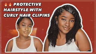 NATURAL HAIRSTYLE WITH KINKY CURLY CLIP-INS| 3C-4A |  FT CURLSCURLS (factory direct) | KNOTSNCURLS