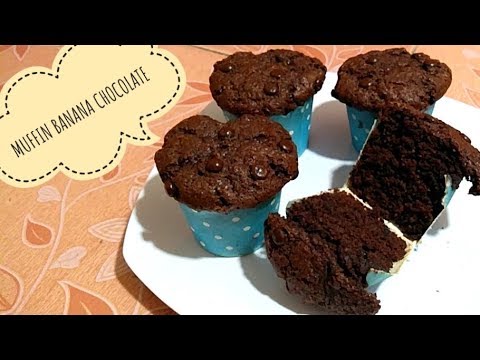 Video: Muffin Coklat Dengan Pisang Dan Kismis Hitam - Resipi Langkah Demi Langkah Dengan Foto