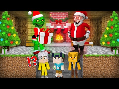 თოვლის ბაბუის და გრინჩის შემოტევა ჩვენს ბუნკერში მაინკრაფტში!