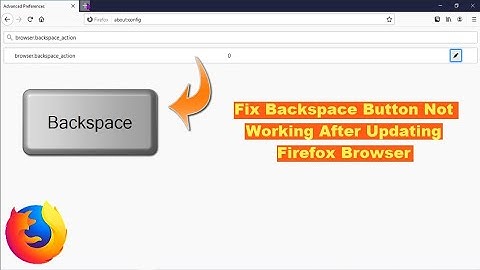 How to Re-Enable Backspace Navigation Key after Updating Firefox on Windows