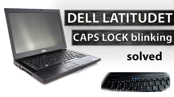 dell latitude laptop caps lock blinking