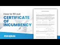 How to Fill Out Certificate of Incumbency | PDFRun