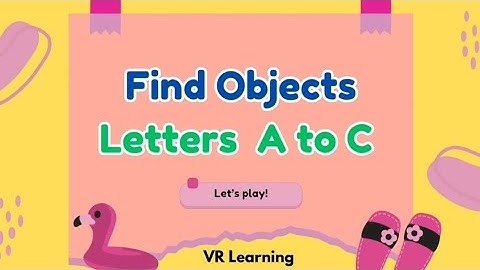 Find Objects from Alphabet ABC || learning objects for kids || Find objects fun activity. 