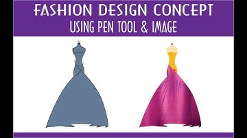 How to Create a Gown Fashion design using sketch Coreldraw tutorial