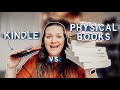 KINDLE OR PHYSICAL BOOKS?? Why to Choose one over the other! || huntermerck