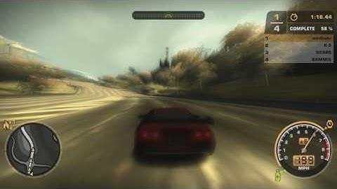 Need For Speed Most Wanted Chevrolet Corvette Stadium & Hwy 99 speedrun