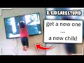 r/kidsarestupid | "that is NOT how you use a $5000 TV"