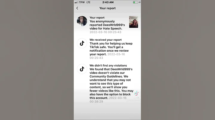 Major DISRESPECT !! Til tok upholds the blatant pr...
