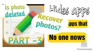 How to recover deleted photos from notepad hider app?| hiding app? screenshot 4