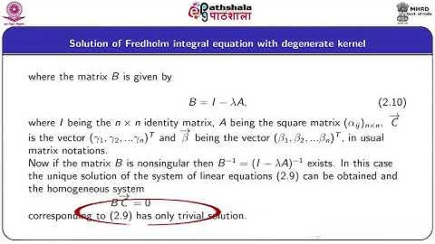 M-04. THE THEORY OF FREDHOLM ALTERNATIVE
