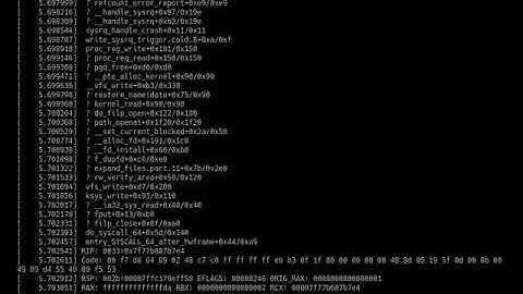 Linux aural kernel panic