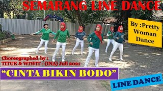 TUTUORIAL \u0026 DEMO | #CINTA #BIKIN #BODO #LINE #DANCE | Beginner | Choreo by Tituk \u0026 Wiwit PWDT (INA)