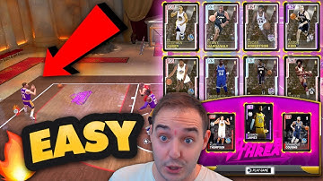 NBA 2K19 My Team HOW TO EASILY BEAT TRIPLE THREAT PINK DIAMOND TEAMS! EASY TOKEN GRIND!!!