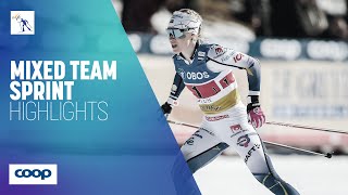 Sundling/Halfvarsson (SWE I) | Winner | Mixed Team Sprint | Falun | FIS Cross Country screenshot 4