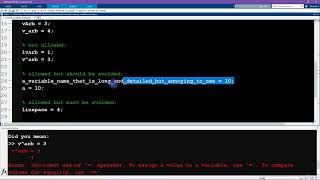 (Matlab) Course 6: 19   Variable naming rules and recommendations