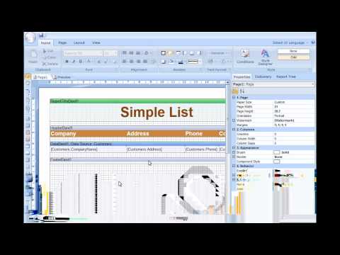 Designing Report from Code in Reports Fx for Flex - Stimulsoft Reports - [Shot on version 2012.1]