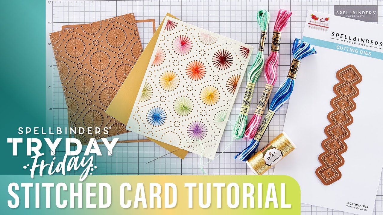 Tryday Friday, Stitched Card Tutorial