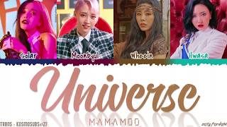 MAMAMOO (마마무) - 'UNIVERSE' Lyrics [Color Coded_Han_Rom_Eng] chords