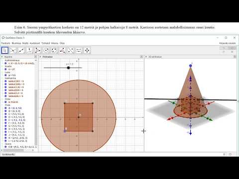 3D piirtäminen geogebralla e6