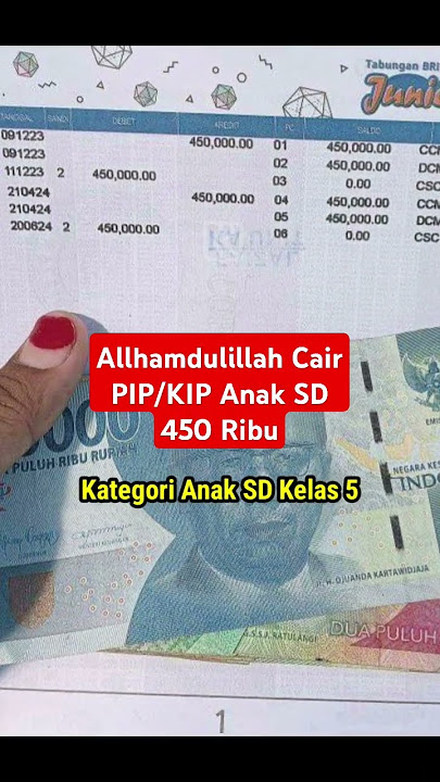Allhamdulillah Cair 450 Ribu Bantuan PIP/KIP SD 2024 #bantuanpip #pip2024kapancair #short #pkh
