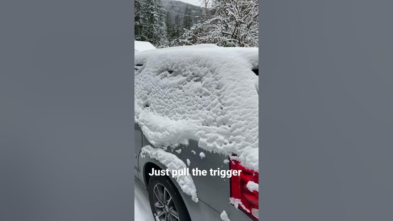 Quick & Easy Way to clean snow off your car Shorts YouTube