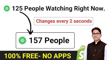 Show Live Visitors On Your Shopify Store Without Apps for Free