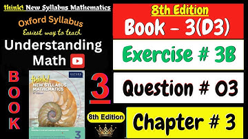 D3 Math Book Chapter 3 Exercise 3B Question 3 | Quadratic and Fractional Equations | 8th Edition