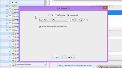 Carbonite Safe Server Backup - Scheduling