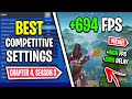 The *BEST* Fortnite Settings in Chapter 4 Season 3! 🔧 (NEW Settings, HUGE FPS Boost &amp; More!)