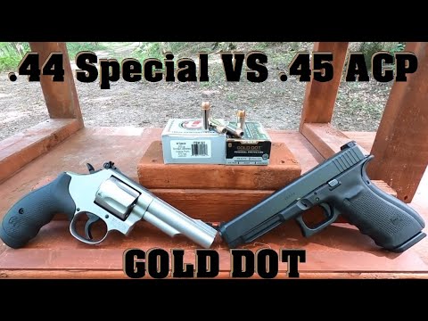 .44 특수 VS .45 ACP-골드 도트