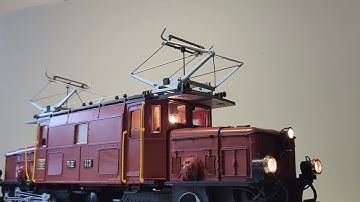 LGB 2040 Croc DCC Conversion with servo automatic pantograph operation via ESU Loksound 5 XL decoder