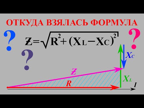 Откуда взялась формула полного сопротивления цепи? Треугольник напряжений, треугольник сопротивлений