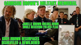 Janelle Brown BREAKS DOWN RECEIVING FLAG for GARRISON at Funeral, Kody \& Robyn APPEAR BEWILDERED