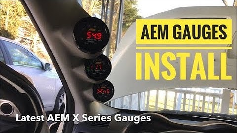 Evo X Boost, A/F, Oil Pressure Gauges install