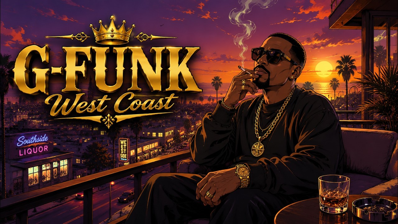 Midnight Ocean G-Funk 🌊 90s West Coast Night Drive Mix | Deep