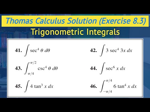 Thomas calculus chapter 8 exercise 8.3 Q41 to Q46 | Powers of Tangents and Secants || Lec 29
