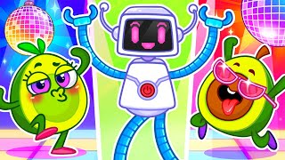 Cha Cha Cha Robot Dance! 🤖🕺 Funny Videos For Kids 👾 Kids Cartoons by Pit \u0026 Penny Stories🥑✨